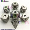 Wholesale-TOP Quality 2016 New Metalic 7 Dice set d4 d6 d8 d10 d% d12 d20 for Board Games Rpg Dados jogos dnd for man special gift