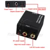 Freeshipping Analog to Digital Converter RL RCA to Optical Coaxial Toslink S/PDIF SPDIF Audio Converter Adapter for Apple TV CD DVD