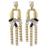 Idealway 4Colors Fashion Gold Metal Rhinestone Article Rhinestone Action Actor of Women Ladies Gedding Party Jewelry