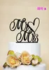 10 pièces acrylique gâteau de mariage Topper avec Script MrMrs décoration de gâteau de mariage pour les mariages personnalisé nom Date marié mariée