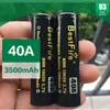 本物のベストファイヤーBMR 18650 2700/3100 / 3500mAh 40/50 / 60A 3.7V高放電リチウム電池100％オリジナル