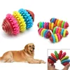 Chien mâcher des jouets indestructible chien jouet en gros coloré caoutchouc chien dentaire dentaires dentaires saines dents gommes mâchent jouet