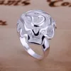 10 stycken diffrent stil sterling silverpläterade ringar dmmsr2, grossist mode 925 silver tallrik ring fabrik direktförsäljning