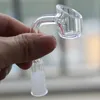 100% Real Quartz Banger Grinding Mouth bong 90 degree quartz female male 10mm 14mm 18mm joint 4mm Thick Thick Wall Nail Domeless Thick