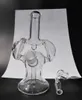 2016 Super leuke Mini skurper waterleidingen Dikke glazen bongs 10mm gezamenlijke glazen bongs booreiland dab rigs 2 gaten perc hoge kwaliteit gratis verzending