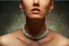 Super Gorgeous Diamond Naszyjnik Wedding Party Naszyjnik Kołnierz Kryształ Kryształ Diament Rhinestone Naszyjnik Choker Biżuteria ślubna