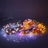 Solar Copper Wire String Light 10M 100LED Outdoor Waterproof Fairy Patio lamp for Garden Wedding Christmas Party Decoration