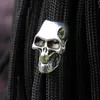 100pcslot Evil Skull Heads Skeletton Zinc liga Big Hole Charm Beds Fit Fit Chain Bracelet Paracord Accessorie2897276