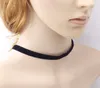 80. lat 80. czarny aksamitny tatuaż Naszyjnik Vintage Stretch Pearl Velvet Choker Naszyjnik Retro Gothic Punk Grunge