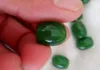 Chiński Xinjiang A Jade Barrel Beads o średnicy 14 mm A8227O