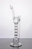 Multi-niveau Clair Nouvelle Arrivée conduites d'eau en verre minces dab rigs bongs en verre avec cage à oiseaux perc plates-formes pétrolières