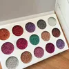 Mode 15 couleurs maquillage cosmétique pressé paillettes fard à paupières palette tout nouveau diamant paillettes déjoué ombre à paupières maquillage palette