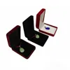 Whole 20Pcs Rectangle Jewelry Display Gift Box 3 Colors Velvet Stud Earring Storage Pendant Necklace Organizer Holder261L