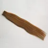 Tape dans les extensions de cheveux humains cheveux brésiliens droite 30g 40g 50g 60g 70g 20pcs n ° 6 Moyenne peau brun de la peau Tape Tape Utilisation des cheveux humains