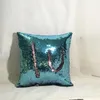 Hot sales Two-color beads sequins pillow Cushion Cover Sofa Pillowcase Cafe Home Textiles Decor throw pillows chair seat