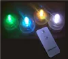 SXI 24pcslot White LED Submersible Tea Light Candles with Remote Control Replaceable Coin Battery Underwater Waterproof Lamp for 3653008