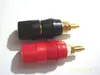 4 Stück vergoldeter Audio-Lautsprecher-Binding-Post-4-mm-Bananenbuchsen-Adapter