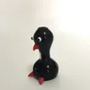 Mini pingüinho de pássaro de pássaro para fumantes de pássaro de animais fumantes para fumar canos de mão Bongos de água Bubblers de vidro coloridos de vaporizador artesanal Fancy Fancy