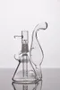 Dab Rig Beaker Recycler Glass Bong Hookahs Hand Unique mini Water Pipe 6 inch Oil Rig Bubbler Sale Delicate Appearance no.ac