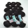 6A 3pcs weft hair with 1 silk closure peruvian unprocessed body weave hair bundles with silk lace closure free/middle/3 part