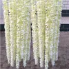 79 Inch Each Strip Orchid Wisteria Vines White Silk Artificial Flower Wreaths For Wedding Party Decoration Shooting Photo Props Supplies