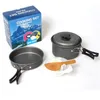 8 in 1 Outdoor Camp Kitchen Camping Hiking Cookware Backpacking Picnic Bowl Pot Pan Tool Set