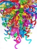 複数の色と省エネの光源ムラノガラスシャンデリアCE UL証明書ガラスLEDの電球現代美術シャンデリア