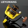 Hastighetsförhållande 5.2: 1 Metall Spinning Fishings Reel HD1000-7000 Spinning Reels Ocean Sea Boat Ice Fishing Tackle Aluminium Fishing 12 Axis K002