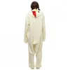 New White Cock Costumi Cosplay Anime Animal Tutina per adulti Donna Uomo Unisex Pigiama Halloween Abito da festa Tuta in pile Pagliaccetto Tuta