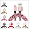 Fabric braided cable Micro type c usb data sync charging cables for samsung s4 s6 s7 edge s8 plus htc lg phone cable wire