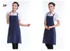 맞춤형 맞춤 Unisex 앞치마 요리 주방 레스토랑 턱받이 앞치마 드레스 포켓 선물 뜨거운