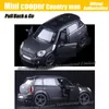 1:36 Scala Diecast Lega Modello di auto in metallo per Mini Cooper S Countryman Collection Modello con licenza Modello Licenze Torna indietro Giocattoli Auto - Matte nero