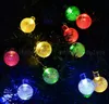 LED-Licht-Fee, 20ft 30 LED-Kristallkugel wasserdichten Outdoor-Schnur-Licht-Solarbetriebene Globe Fairy Sternenlichter für Garten, Hof, Haus MYY