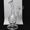9.5 "pouces Skull Bong Fabergé Egg pipe à eau Fab egg Bongs en verre verre dab deux fonctions bol sec plate-forme pétrolière carb cap 14,4 mm livraison gratuite