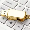 64 gb 128 gb 256 gb de metal de prata de ouro com chaveiro swive usb 2.0 memória flash drive para android iso smartphones tablets pen drives u disco