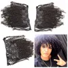 Clip malaisien dans l'extension de cheveux humains 7Pcs 120g pince à boucles crépues cheveux humains 3a 3b 3c extensions de cheveux de couleur naturelle G-EASY