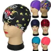 Bonnets de bain en Nylon et Spandex pour hommes et enfants, plusieurs couleurs et designs, élastiques, taille libre, couleur aléatoire