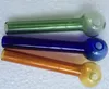 Colored Glass Oil Burner Pipes 2mm Thickness 4inch Burning Tube Colorful Pipe for Water Bong Smoking Accessories