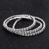 20PCs women's 1 row rhinestone Elasticity alloy beautiful cuff bangles bracelets