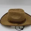 Nowa Plaid Unisex Zachodni Kowboj Kapelusze Trend Słomy Weavings Cap Szeroki Brim Sunhat Dla Mężczyzn Kobiety Kowbojska Cowgirl Kapelusze Outdoor