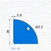 무료 배송 금속 코너 브라켓 공기 상자 코너 짐 가방 하드웨어 부품 도구 상자 사운드 가구 알루미늄 케이스 코너