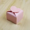 Sweet Love Forme de coeur Faveur de mariage et boîte-cadeau Boîtes d'emballage de bonbons colorées 100pcslot 3898805