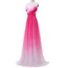Hot Sale Real Picture Ombre Evening prom dresses Summer New Gradient Colorful Sexy party Dresses vestido de festa prom gowns HJ07
