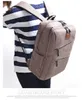 عارضة قماش بارد الرجال تصميم بسيط الكمبيوتر المحمول حقيبة الظهر مدرسة حقيبة كمبيوتر محمول حقيبة سفر حقيبة