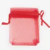 500pcs 7x9 cm Organza Bag favor do casamento do envoltório de presente do partido Bolsas 2,75 polegadas x 3,5 polegadas 15 cores para selecionar