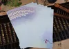 Partihandel-2017 kuvert 32st / mycket nytt vintage kinesisk stil färg bläck målning vanligt papper brev Vacker blommönster skriv wz