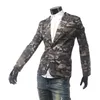 Erkek Takım Elbise Blazer Toptan-Stil Sonbahar Erkek Blazer Slim Fit Takım Elbise Ceket Moda Tasarımcısı Spor Kamuflaj Tek Düğme M-XXL1