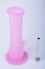 Folded Portable Silicone Bong Travel Water Bong Färgglada Bong Filter Silikon Oljeplattform för rökning Silikon Hookah Gratis frakt