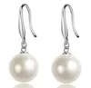 Women Jewelry 925 sterling Silver Earring Natural Pearl Drop Dangle Hook Earrings Ear Rings ear studs Earings Top Quality