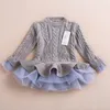 Ragazze da 3 a 7 anni moda maglione neonati bambini primavera autunno inverno tutu vestiti intera boutique Pullover abbigliamento 5BB406TS29218I7711647